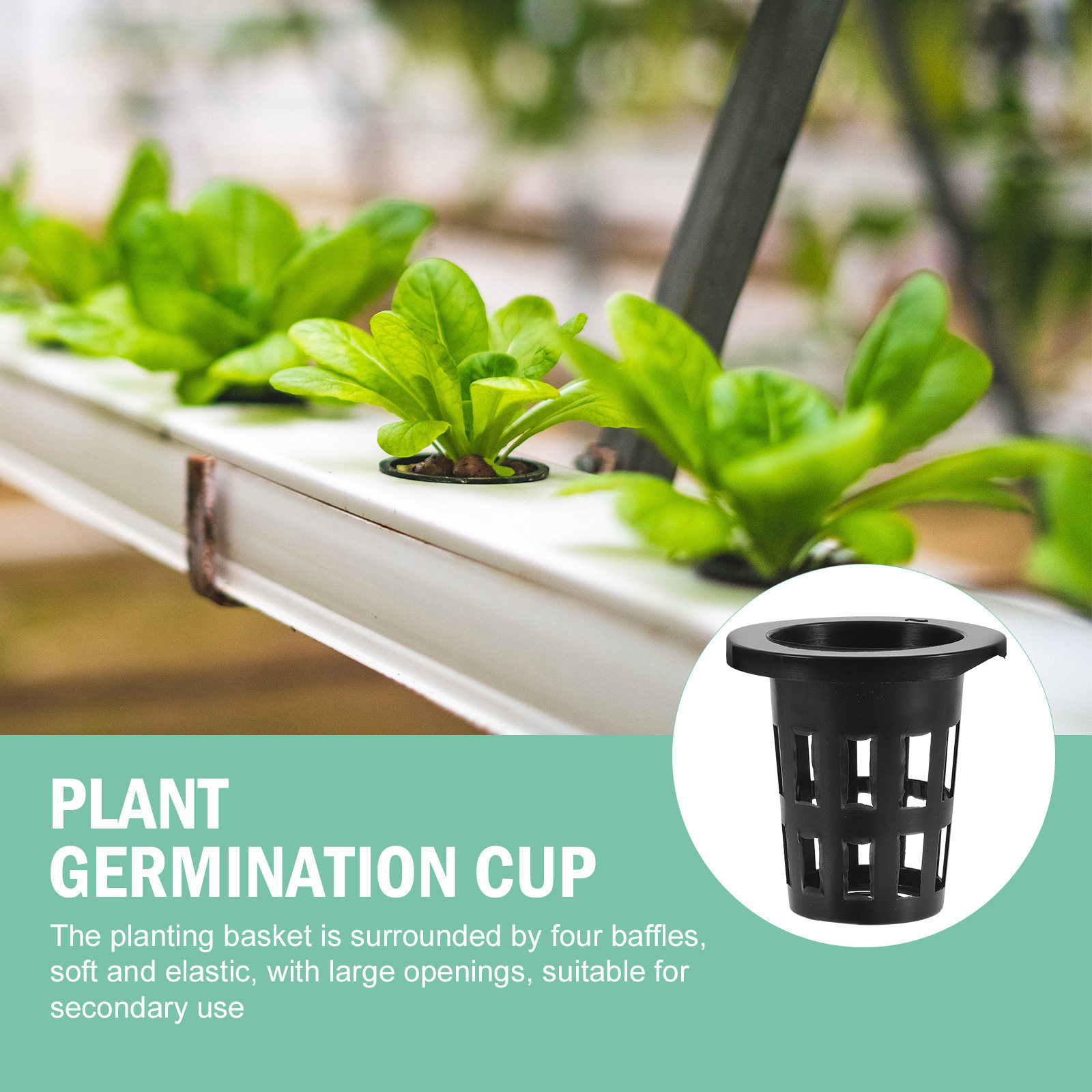 50Pcs Plastic Planting Baskets - Gardening Tools Vegetables recension och pris