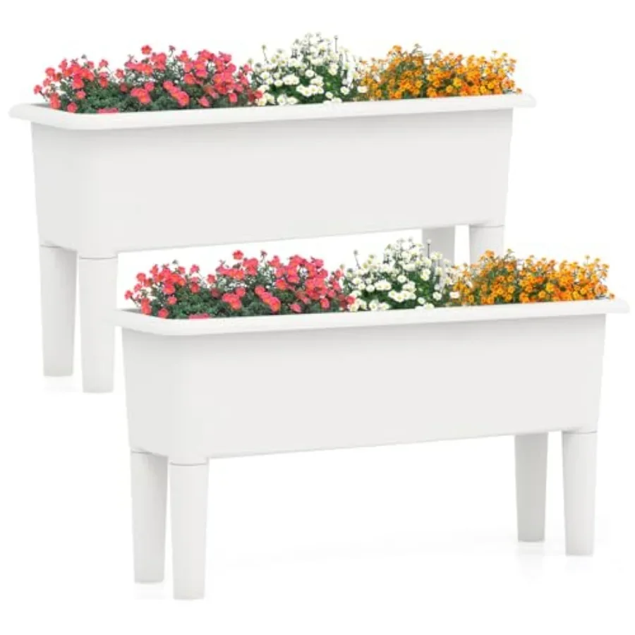 Raised Garden Beds Outdoor Set - Self-Watering Planter recension och pris