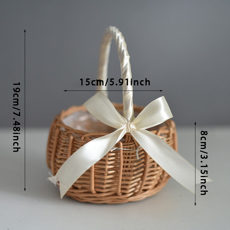 Hand-woven Wedding Flower Bask - Gardening Tools Girls recension och pris